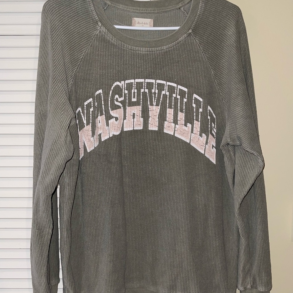 Altar'd State Olive Green Knit Top